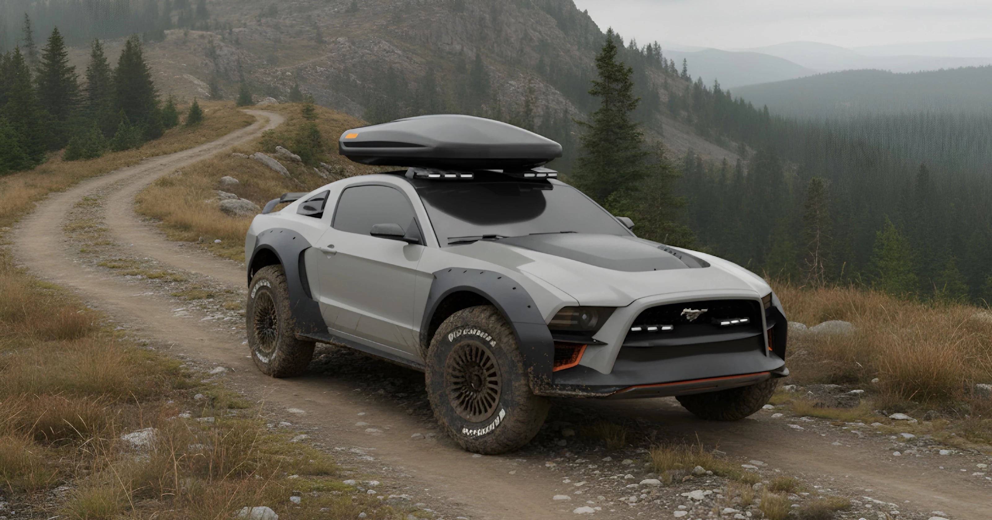 Ford Mustang Mach-E Rally — visualización automotriz 3D y render conceptual por WaterMelon Arch.