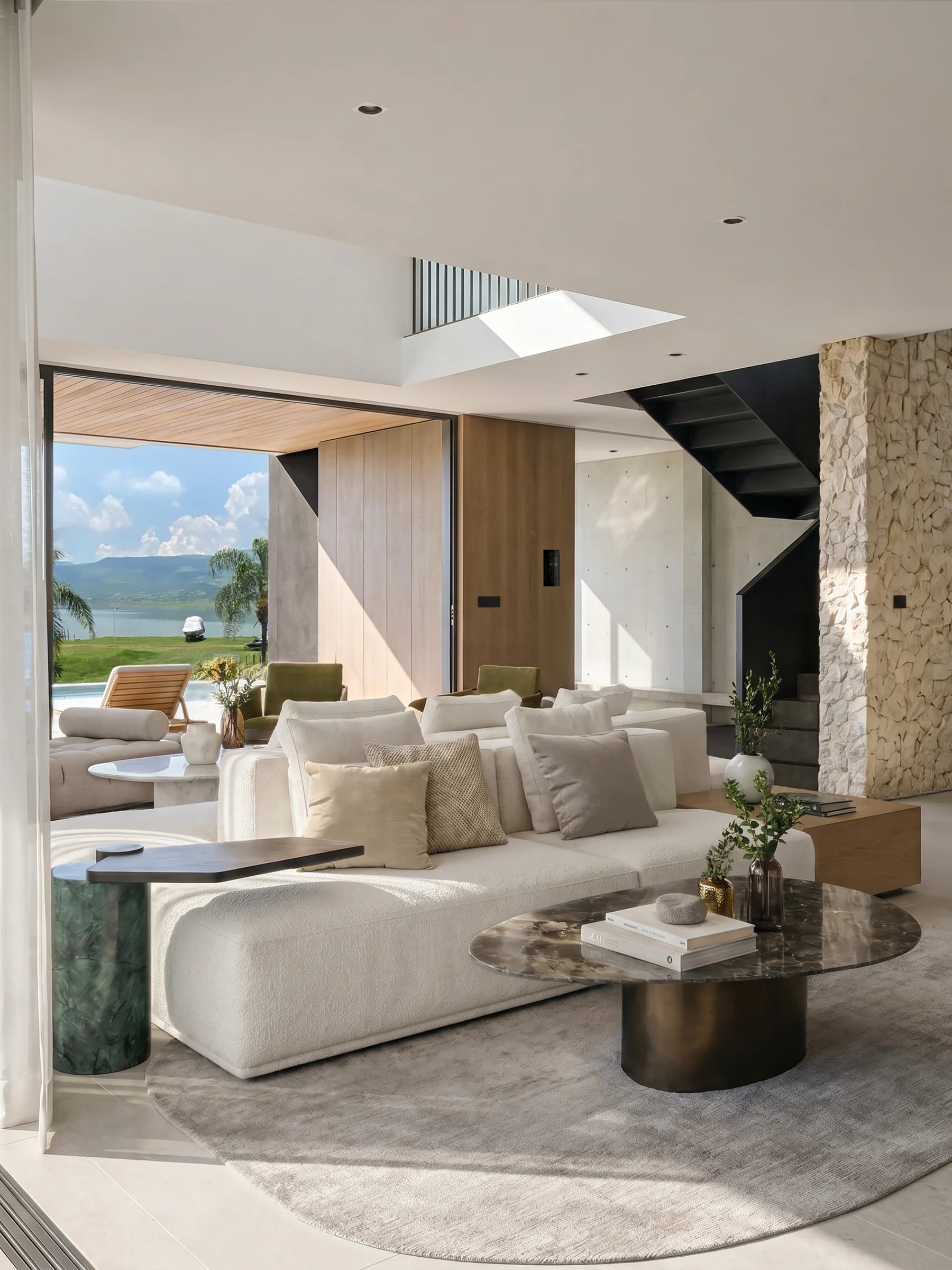 Cajititlán living area and lake view