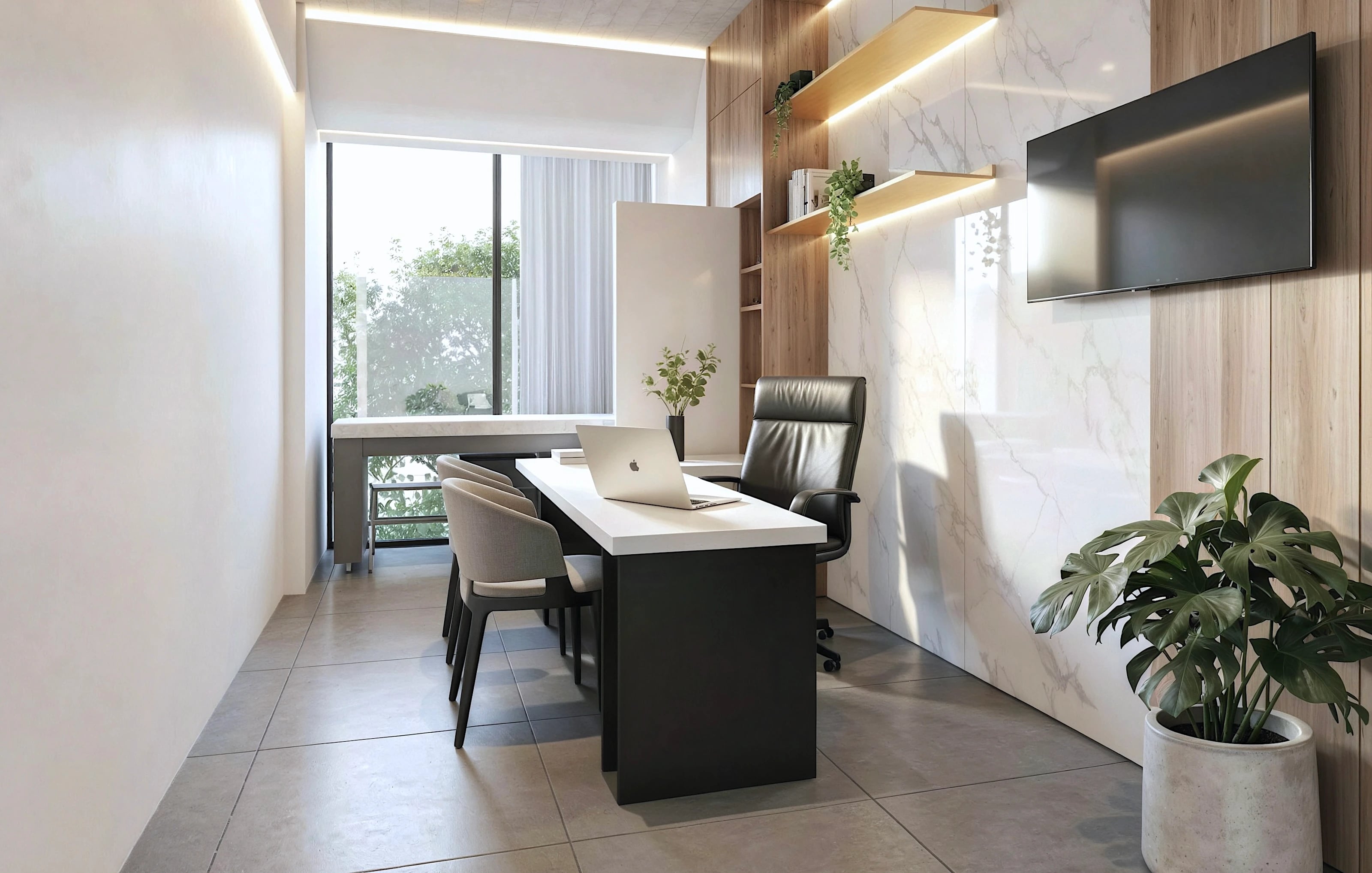 Consultorios Médicos — arquitectura de salud funcional y diseño interior de clínica contemporánea en México.