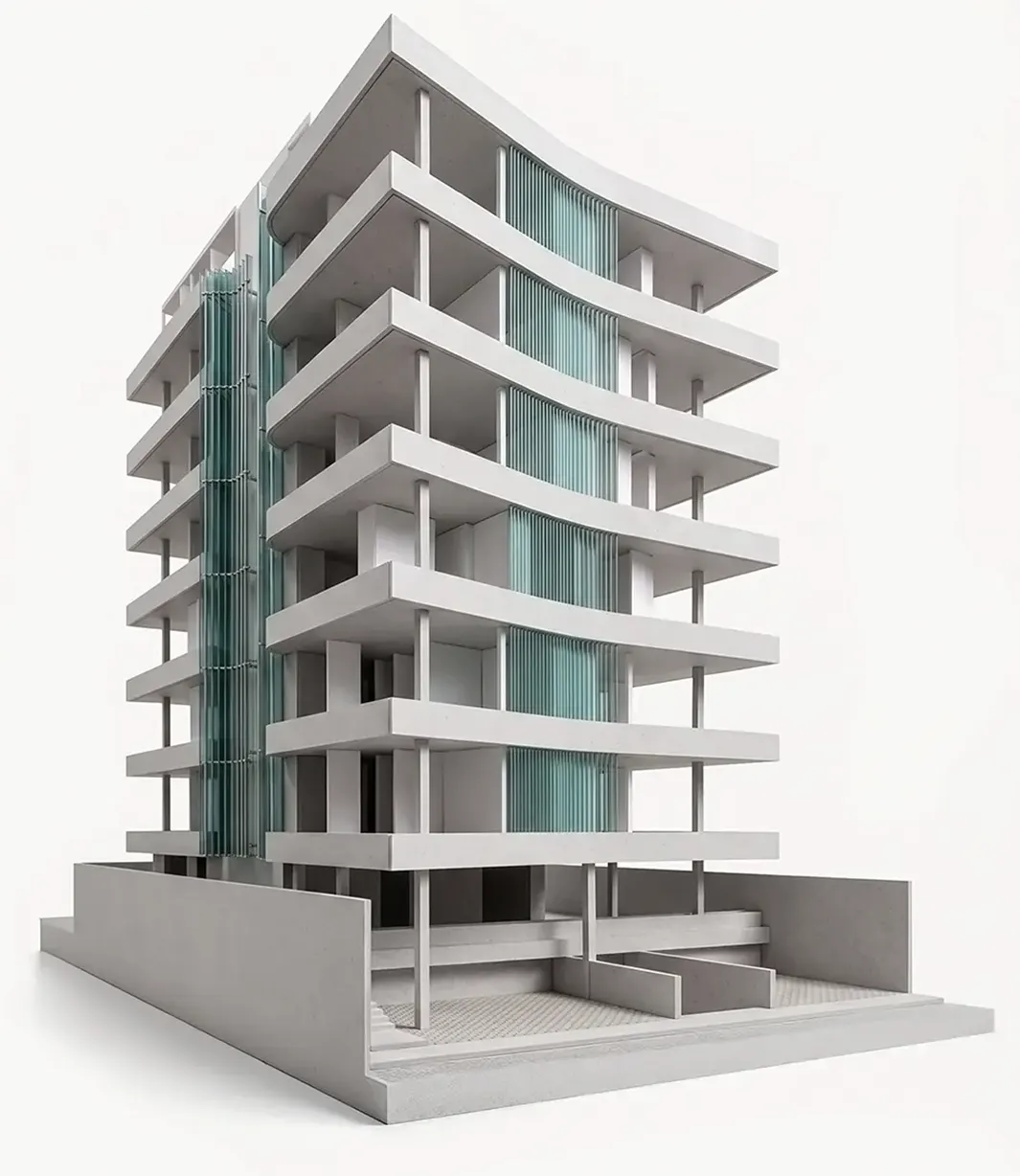 Tower Blue Bay architectural model