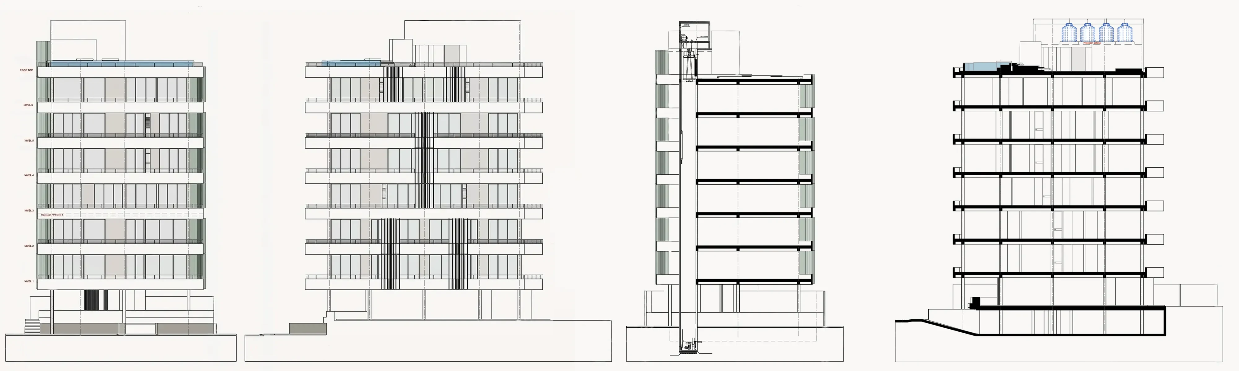 Tower Blue Bay architectural elevations