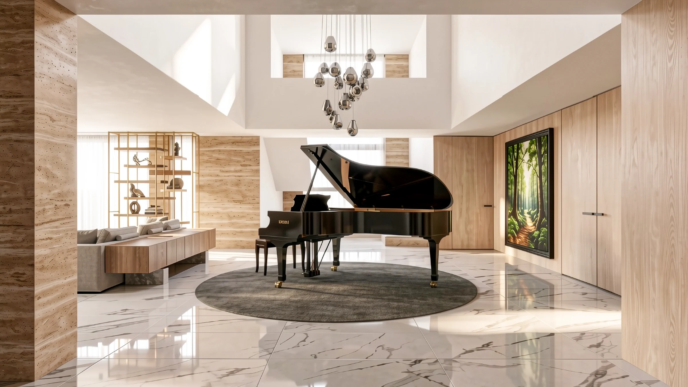 Loma Ancha double-height living space